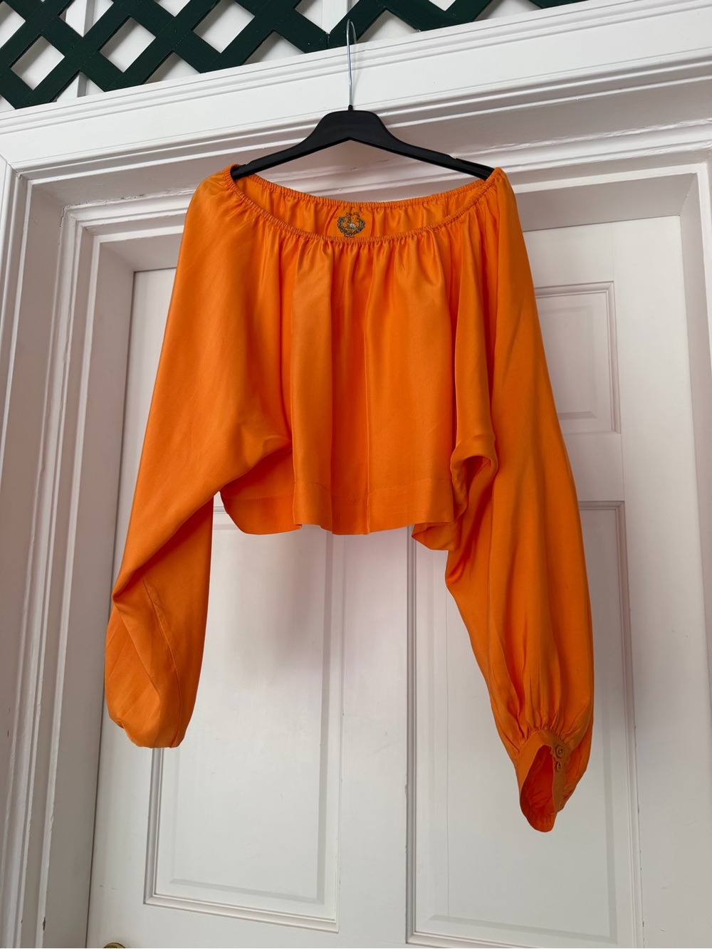 Coniglio Palm Beach sailfish silk blouse